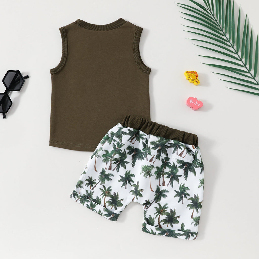 Baby Clothing Sleeveless Vest Shorts 2 Piece Set JW Store 